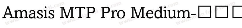 Amasis MTP Pro Medium字体转换